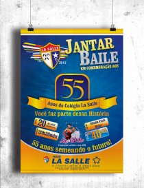 Cartaz La Salle 55 Anos